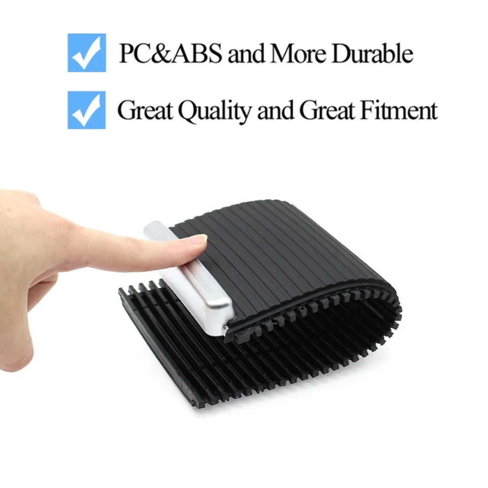 Роликовый жалюзи на подстаканник для Volvo XC60 V60 S60 2009–2019 годов выпуска подходят для черного автомобиля - Изображение 2 из 4