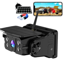Wireless WiFi Solar Panel Battery Hitch Backup Camera Magnetic For iOS Android
