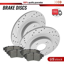 Rear Disc Brake Rotor and Pad For Mitsubishi Outlander w/ Electric Parking Brake
