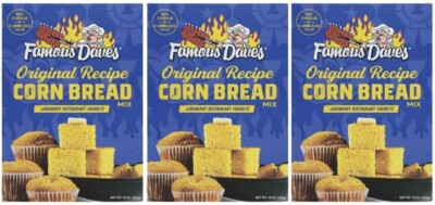 Famous Dave's Original Recipe Flavor Cornbread Mix, 15 oz (3 Boxes)