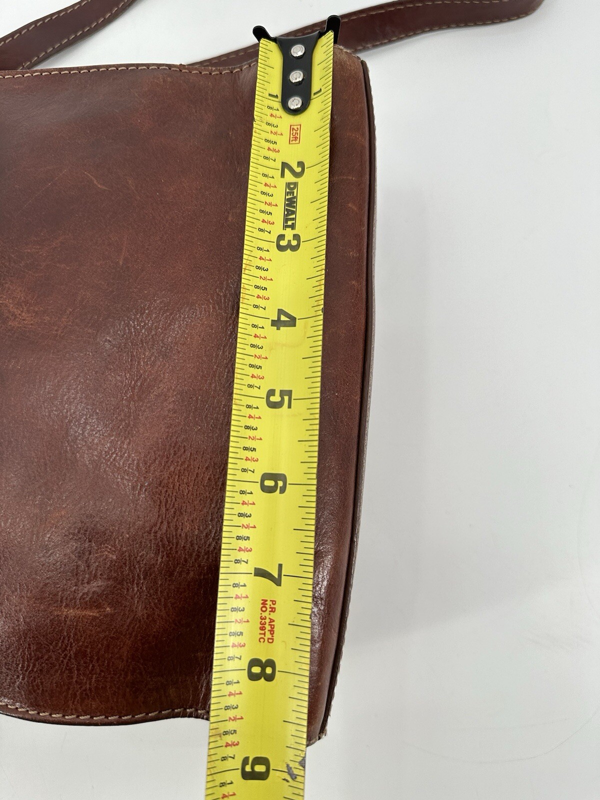 Vintage Giudi Italian Bag Brown Leather Bucket Crossbody Boho Rustic