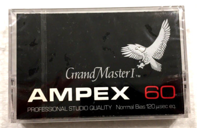 AMPEX Grand Master I 60 audio cassette blank tape sealed Made in USA Type I