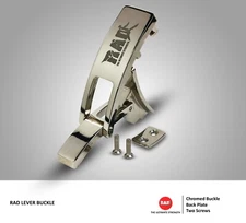 Lever Buckle Replacement for Weight Lifting Lever Belts Silver