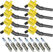 8Pack Ignition Coil and Iridium Spark Plug for Ford F-150 4.6L 5.4L DG508 SP479