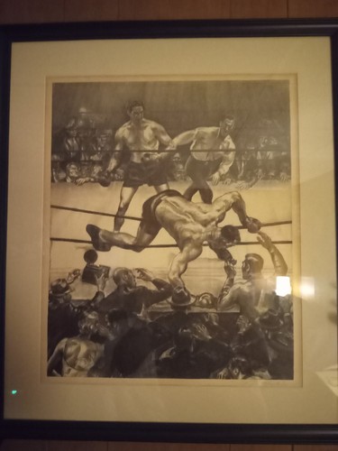 Joseph Golinkin Primo on the ropes signed 1935 lithograph 1 of 50 - Picture 3 of 5