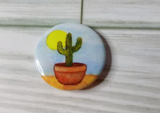 Vintage 1995 American Girl Grin Pin - Cactus - Pleasant Company - Approx 1 inch