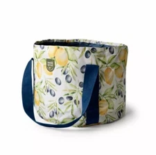 NEW! Seed & Sprout FOLDABLE GARDENING BUCKET in “Lemon Grove” w/Drawstring Bag