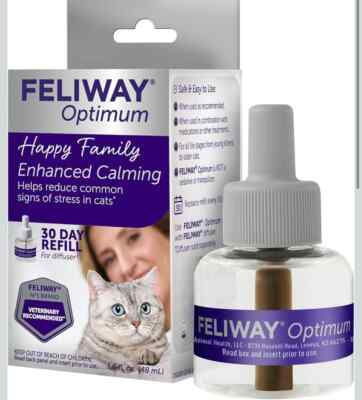 Feliway Optimum Diffuser Refill for Cats, 48 ml. - UPC: 850002593129 exp 10/26