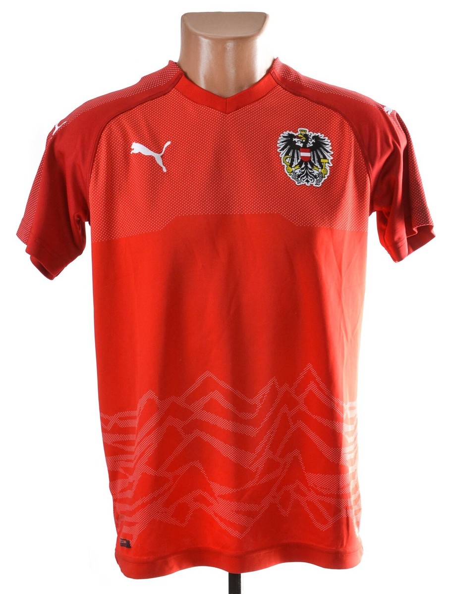 AUSTRIA 2018/2019 HOME FOOTBALL SHIRT JERSEY PUMA SIZE XXL BOYS | eBay