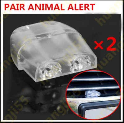 SHENKENUO 2pcs Car Grille Deer Animal Warning Whistle Car Alert Safety Accessories