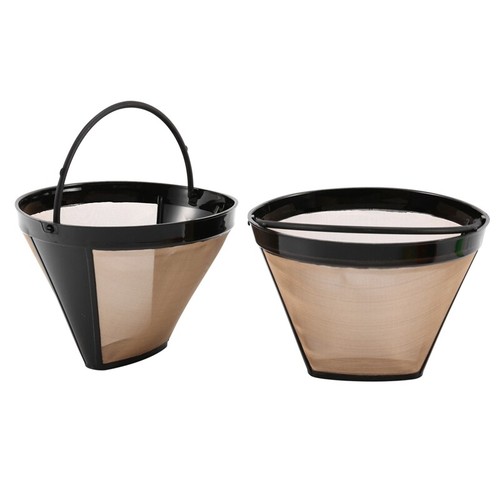 2PCS Reusable Cone Coffee Maker Filters 