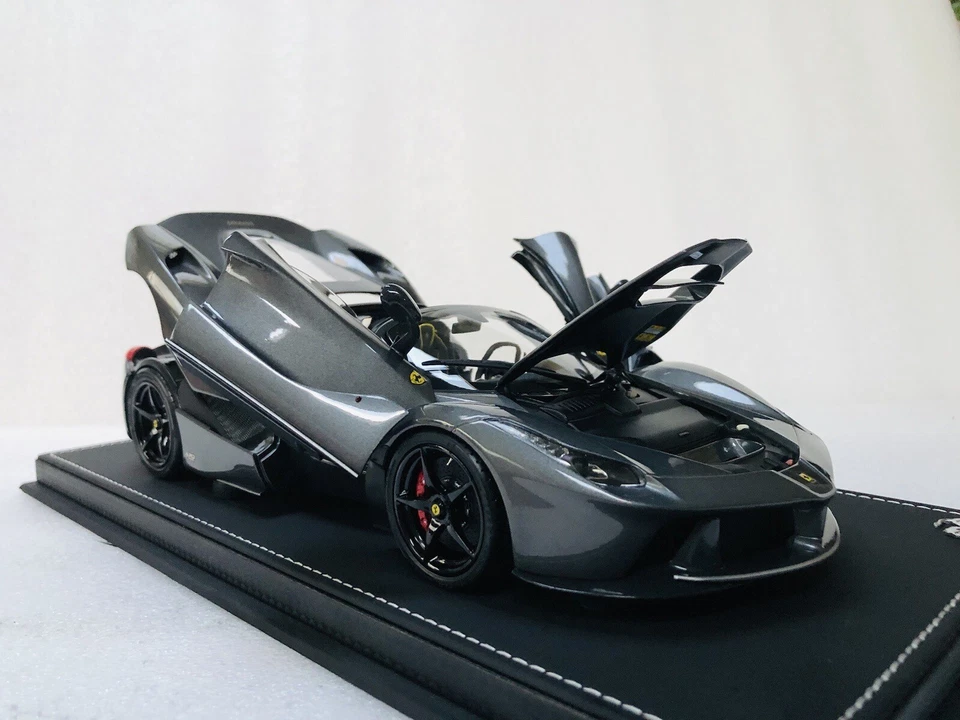 1/18 Bbr Ferrari Laferrari Aperta Grigio Ferro Gray/black Rims Limited 48 PCs - Image 4 of 4