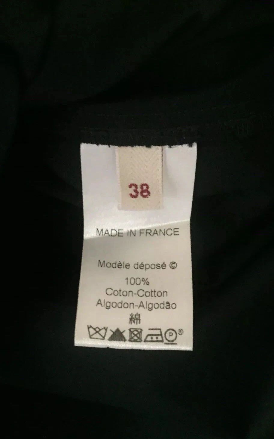 Camicetta tunica donna "KENZO" Defile nera con volant taglia 38