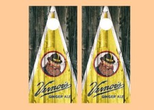 Vintage Vernors Ginger Ale Barnwood Cornhole Board Wraps FREE LAMINATION 2432