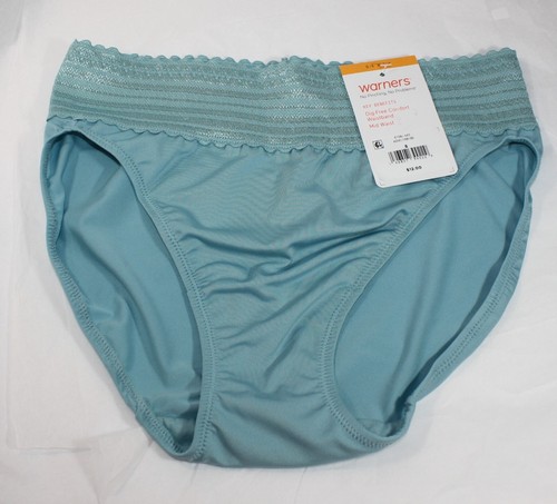 New set of 3 WARNER'S no muffin top HI CUT panties 2 MAUVE 1 BLUE S/5 - Picture 2 of 5