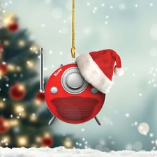 Personalized Radio Christmas Light Ornament, Custom Car Ornament