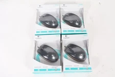 Lot of 4 Logitech m100 810-002182 3Button Wired USB Optical Scroll Mouse M-U0026