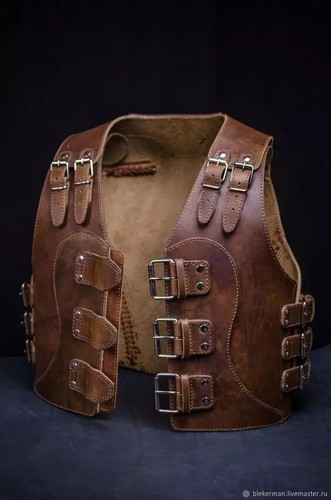 HALLOWEEN Medieval Leather Jacket Armor Reenactment Cuirass Armor COSPLAY SCA - Picture 2 of 3