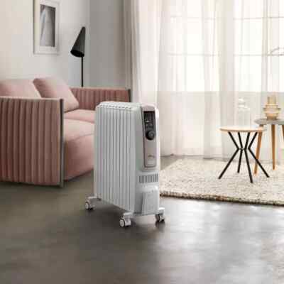 DeLonghi RADIA ホワイト ストーブ 1200W De'Longhi Bathroom Safe 1200W Radiant Heater & Reviews | Wayfair