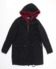 Justfab Womens Black Jacket Coat Size S