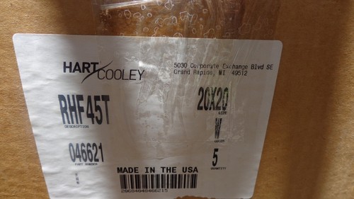 5-PACK RHF45T HART COOLEY 20X20 WHITE AIR VENT COVER 046621 NEW - Picture 11 of 12