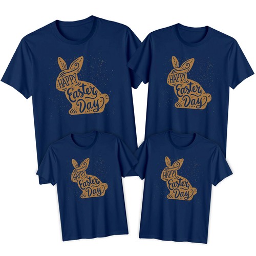 Family Bunny Happy Easter T-Shirt Tee Festival Holiday Matching Outfit #ED - Picture 16 of 24