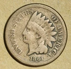 1861 Indian Cent Nice Original G+ No Reserve