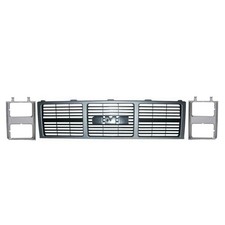 New Set Of 3 Front Grill Head Light Door For 1985-1988 Gmc C1500 Pickup Jimmy New Set Of 3 Front Grill Head Light Door For 1985-1988 Gmc C1500 Pickup Jimmy