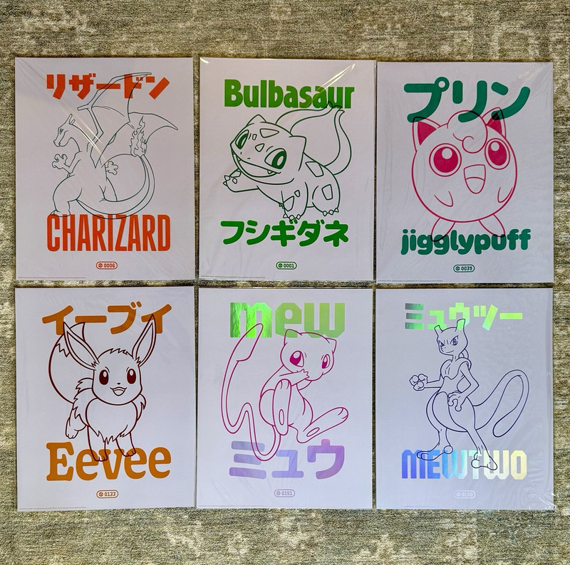 Pokémon x Target Poster Full Set - ALL 6 Characters BRAND NEW Limited Edition