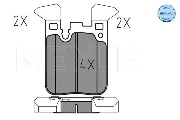 Pastiglie freno Assale posteriore 025 250 2916 MEYLE per BMW 1 3 3 Touring