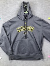 Missouri Tigers Hoodie Sweatshirt Mens XL Gray NCAA Football Under Armour