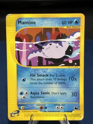 mantine pokemon card value Mantine 77/144 Skyridge Regular Vintage Pokemon