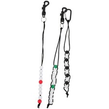 3 Pcs Golf Stroke Counter Beaded Chain Portable Golfing Scoring Keeper Tool