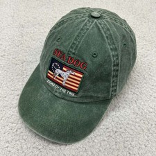 Sea Dog Patriotic Flag Hat Cap Mens Baseball ...