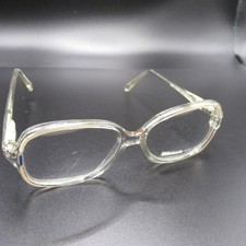 Zimco Eyeglass Frames Clear Crystal Transparent Full Rim 48-15-130 Vintage