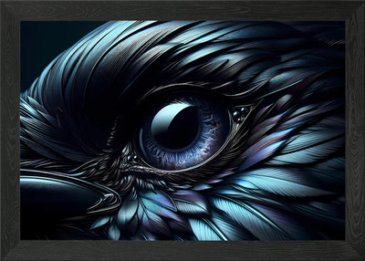 Ebon Stare: Das Auge des Omen gerahmtes Wandbild Poster Leinwanddruck Bild