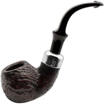 Peterson System Standard Sandblast Finish Large Bent Apple Briar Pfeife (302)