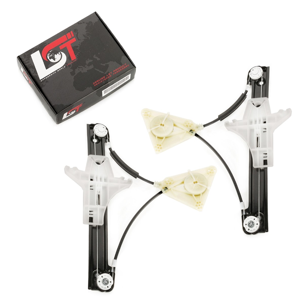 2x Original LST Electric Window Regulator Rear Left Right for VW POLO 6R 6C