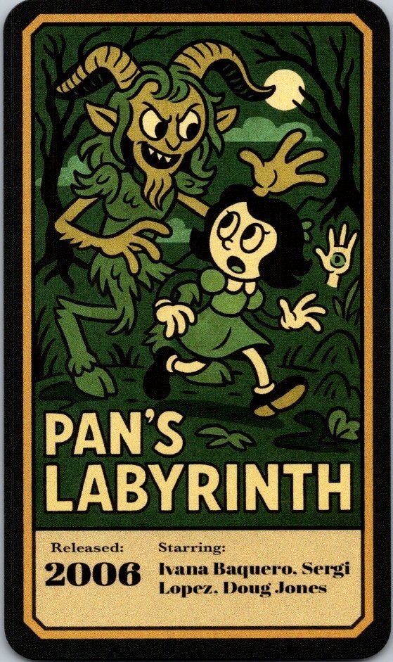 2025 Zendecks Movies PAN'S LABYRINTH art card Free Ship