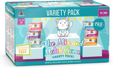 Wet Cat Food, the Mix and Match Game Pate Variety Pack, 3Oz Can, Pack of 18