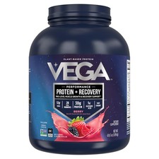 Vega Sport Vegan Protein Powder + Recovery - 30g Plant Based Protein per