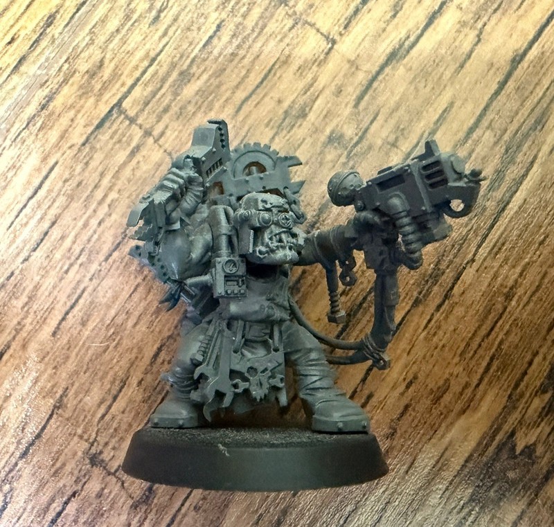 Ork Mek, built, unpainted. Space Orks Warhammer 40k