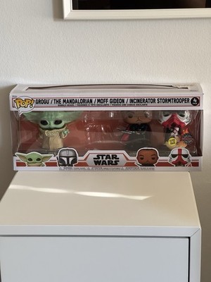 Funko Pop! Star Wars 4 Pack: Grogu, Moff Gideon, Stormtrooper (ohne Mandalorian)