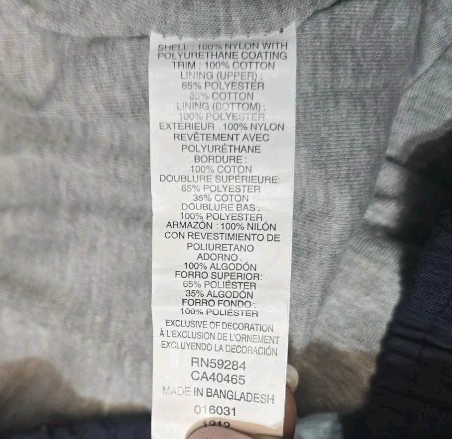 Pantalones de nailon forrados de algodón The Children's Place para niños 14 azul marino Foto 4 de 4