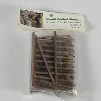 O SCALE GRAND CENTRAL GEMS INC 5 Small WOOD TRESTLE BENTS TB 19 NEW IN PACKAGE