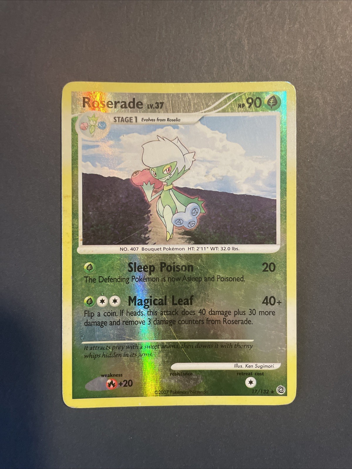Roserade 13/130 Reverse Holo Diamond & Pearl Pokemon Card LP