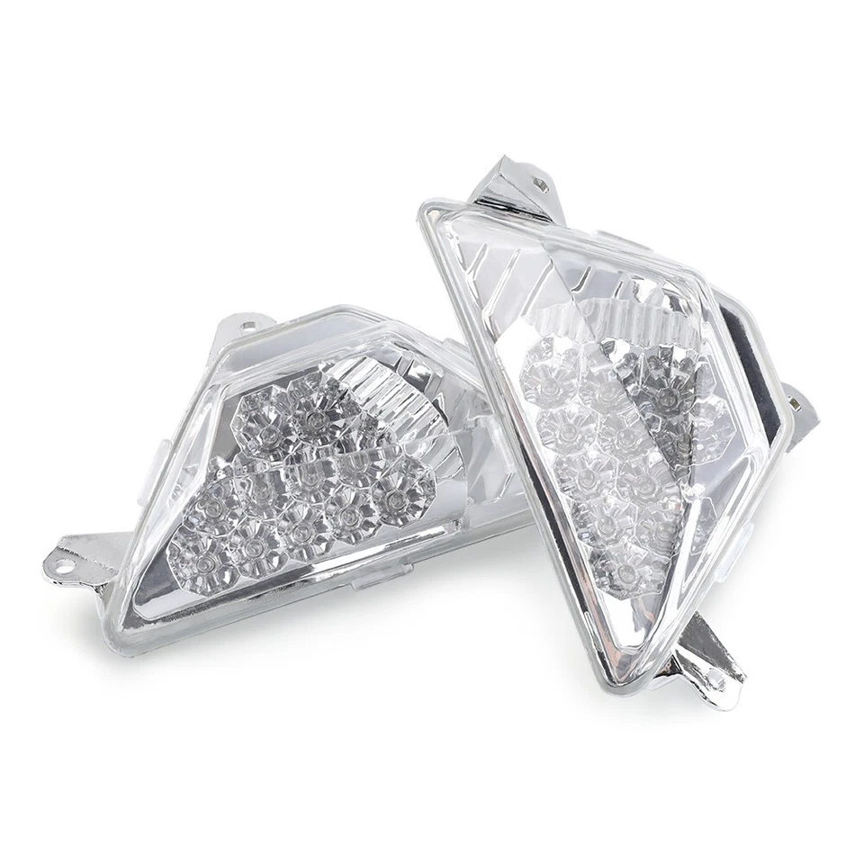 Luz indicadora de señal de giro delantera intermitente al ras para KAWASAKI Ninja EX300/400/650 Foto 3 de 4