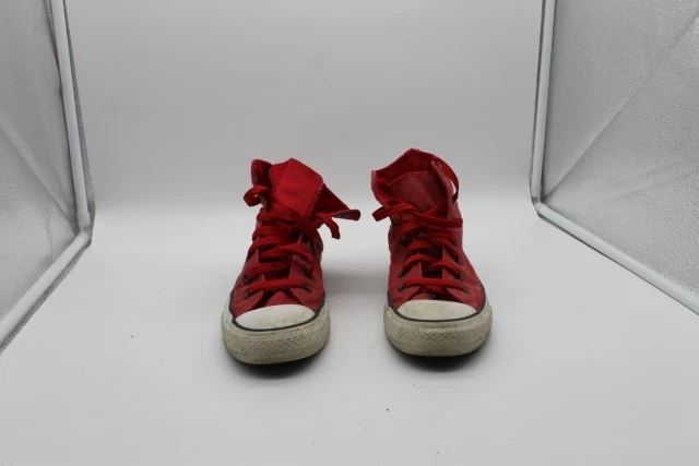 Sneaker Converse AllStar numero 36 5 rosse uni con piedi e suola bianchi #A0144