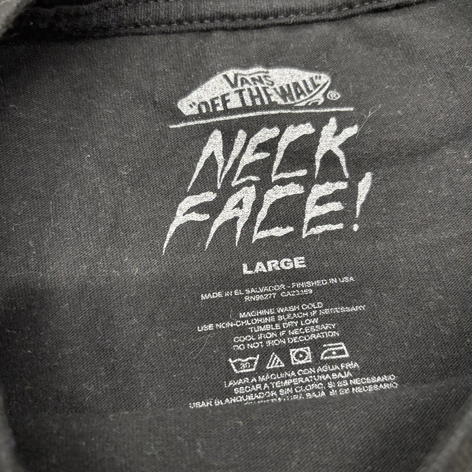 Vtg Y2K Neckface Vans T Shirt Sz L Rare Supreme Thrasher Vans Skateboard thumbnail 2