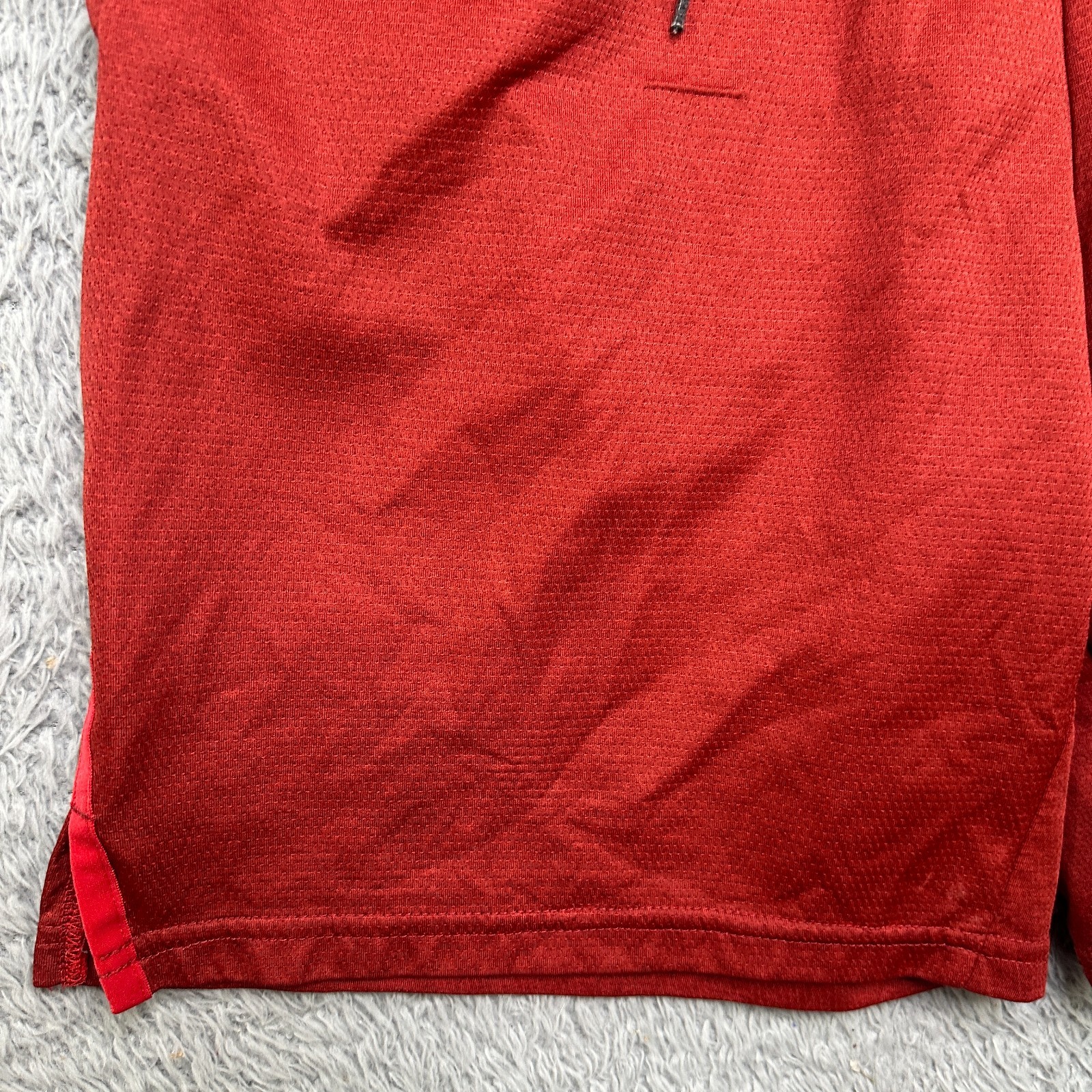 Nike Shorts Mens Medium Red Flex Knit Gym Basketball Dri Fit Drawstring image 3